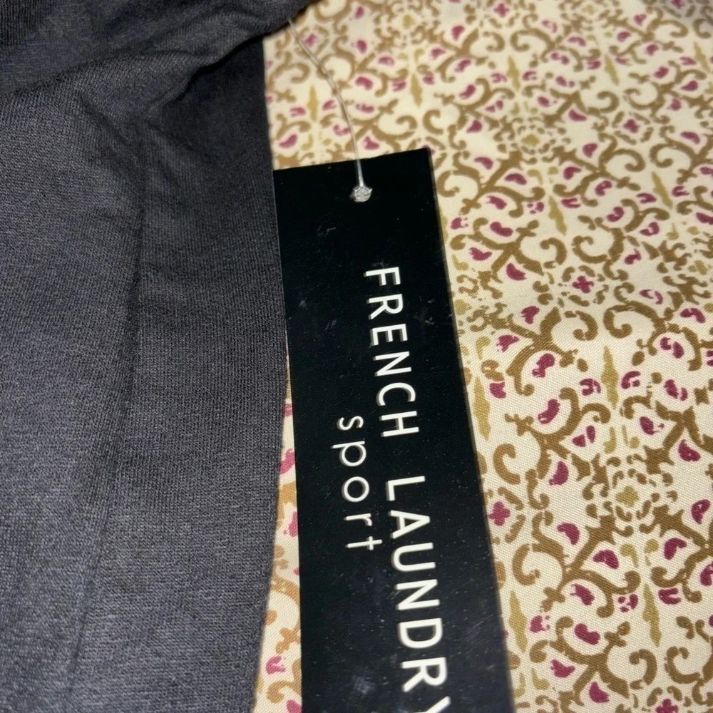 French Laundry Hoodie Mens Large Gray Sport Pullover Oversized Sweatshirt - Picture 4 of 4